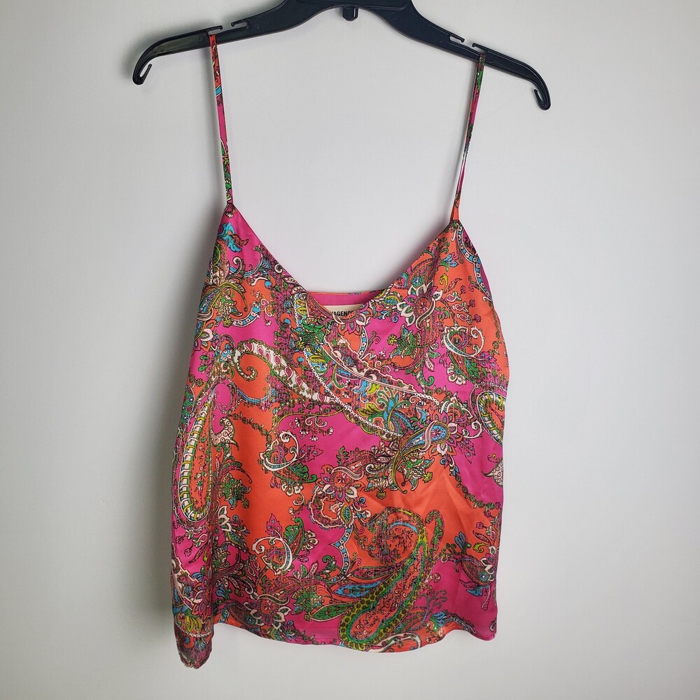 L' AGENCE Paisley Print Camisole Top